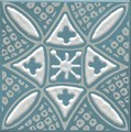 KMD3STA020GN Декор Бахия 2 бирюзовый глянцевый 9,8x9,8x0,7 - фото 124829
