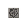 KMD3STA051GN Декор Касабланка серый матовый 9,8x9,8x0,7 - фото 125089