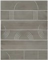 KMP3STA004RN6X Панно Мажорель серый глянцевый (из 6 частей 6х28,5) 36x28,5x1 - фото 125211