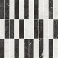 KMD2MSA003BR Декор Тубкаль мозаичный микс чёрный белый глянцевый обрезной 30x30x0,9 - фото 125899