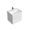 CUB.60.2/WHT.M Тумба CUBO подвесная с ящиками 60, белая матовая - фото 129619