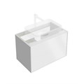KMPMCb80MWh2 Тумба PLAZA Modern подвесная 80, push, 2 ящика, белая матовая - фото 130137
