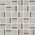 MM13130 Декор Гварди 1 мозаичный серый светлый матовый обрезной 30x30x0,9 - фото 96028