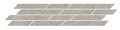 T036/SG6537 Декор Риккарди мозаичный серый светлый матовый 46,8x9,8x0,9 - фото 96691