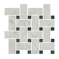 T038/SG6540 Декор Серенада мозаичный белый лаппатированный 32x32x0,9 - фото 96702