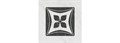 TOC005 Декор Келуш 2 грань черно-белый 9,8х9,8 9,8x9,8x9,2 - фото 97124
