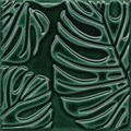 SFC001 Декор Сантана 2 структура зеленый темный глянцевый 15х15 15x15x9 - фото 97462