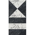 SG565422R Бьянко Неро белый чёрный лаппатированный обрезной 60x119,5x0,9 - фото 99420